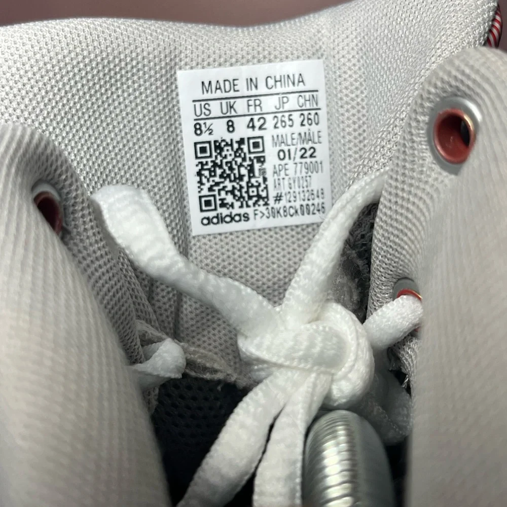 🆕 Adidas Adizero D Rose 1.5 Men's Size 8.5 Red/White/Grey Basketball Sneaker - Picture 6 of 6